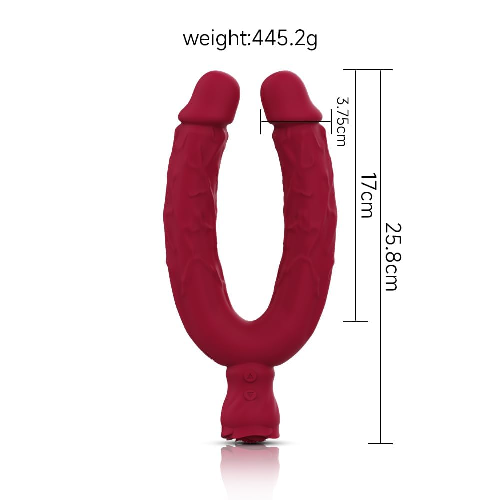 Giocattolo sessuale a forma di U Consolatore per donne e coppie G- e stimolatore del clitorio anale con 10 modalità oftion ideale per l'uso da solo o in coppia