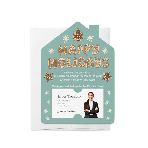 Set of Happy Holidays | Christmas Mailers | Envelopes Included | M89-M001