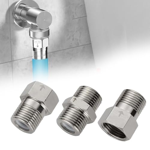 Helilyco Válvula de retención de acero inoxidable de 33 mm para cubo, válvula de tubo de agua unidireccional antireflujo para tubo de cobre de 1 2 pulgadas