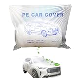 - Klarsicht-Regenschutz für Fahrzeuge | Fahrzeug-Abdeckplane mit Gummizug - Für Limousinen, SUVs & PKW, Außen- & Innenschutz für Parkplatz, Garage & Hof