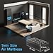 SENNOUL Twin Air Mattress with Built in Pump Raised,Upgraded Single Blow Up Bed,2 Mins Quick Self Inflatable/Deflation,18