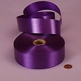Purple Embossed Poly Satin Ribbon, 4433780