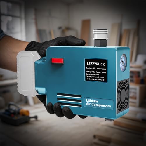 Cordless Air Compressor for Makita 18V Battery (No Battery), Max 175 PSI Portable Air Compressor without Air Tank, Oil-Free and Ultra Quiet, for Small Pneumatic Nail Gun