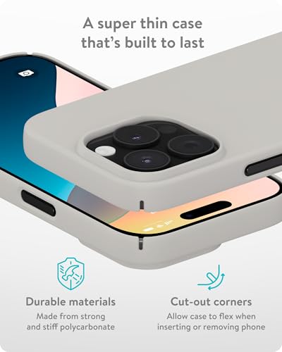 Coque mince iPhone 16 Pro Max Mous magnétique couleur sable de qualité