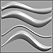 Produktbild Panel 3D Wanddekoration  Wind  Dekoration Innovatives, Wohnzimmer, Schlafzimmer Büros und Raum der Verkäufe/1 m², weiß