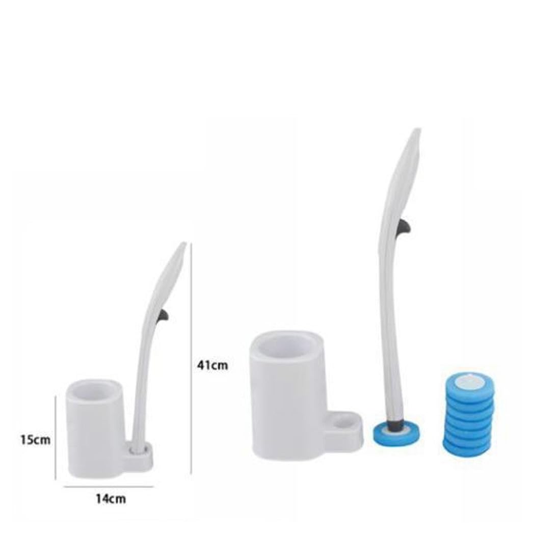 Kit Lavapavimenti Usa E Getta Con 12 Ricariche – Spazzola WC Con Testina Autopulente E Manico Ergonomico - 3