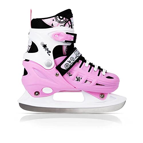 Nils 4-in-1 inlineskates, rolschaatsen, triskates, schaatsen, model NH0320A, maat 31-38, keuze kleuren uit roze, paars en rood