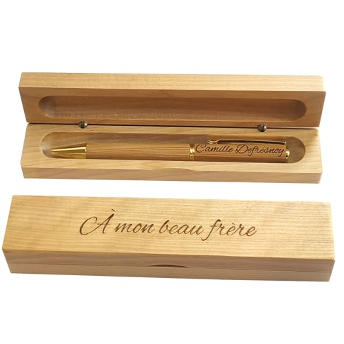 Plaque Autocollante Gravée Coffret Cadeau - Étui Emballage Personnalisable Texte Souhait