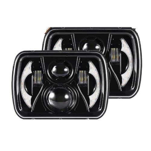 Phares LED 7x6 remplace H6054 jaunis améliore visibilité phares Cherokee XJ