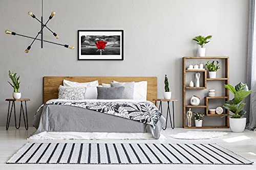 Affiche encadrée 60x40 cm cadre MDF solution pour mur nu salon chambre - 2