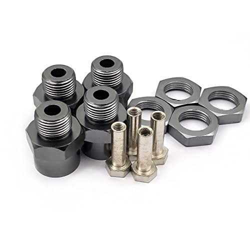 Fainwan 4Pcs Aluminum 12Mm Turn 17Mm Wheel Hex Hub Conversion Adapter For 1/10 Rc Car Upgrade Parts #TOP2