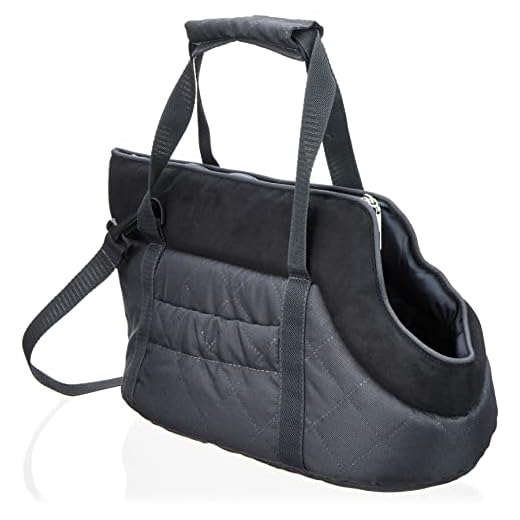 Hobbydog Bolsa de Transporte para Perros y Gatos, tamaño 1, Grafito/Rayas Negras