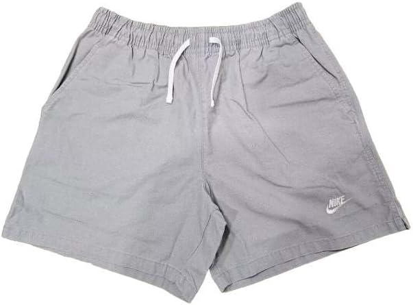 Nike Men's Club Shorts Washed Flow Woven L Light Gray, Grey