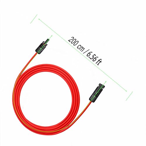RPTCOTU Cabo de extensão de painel solar com cabo de extensão de painel solar 10AWG macho e fêmea 2