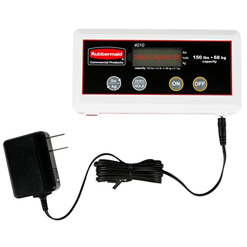 Rubbermaid Commercial Products Digital Receiving Scale, 150-Pound Capacity, Heavy-Duty Non-Skid Shipping And Postal Scale, Food Scale For Kitchen/Restaurant #TOP3