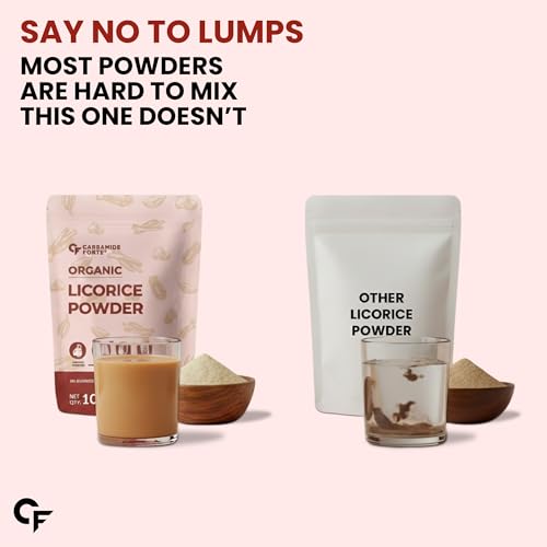 Image of Carbamide Forte Liquorice /Mulethi Powder Organic | Mulethi Stick Powders | Yashtimadhu Powder Supports Digestion, Respiratory & Immunity | Natural Herb for Skin & Wellness - 100g (Pack of 3)