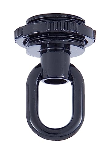 Image of B&P Lamp Black Die Cast Screw Collar Loop