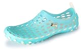 Water Shoes Women Sandals Shower Swim Pool Beach River Shoes Aqua Comfort Garden Clogs Light Blue 8.