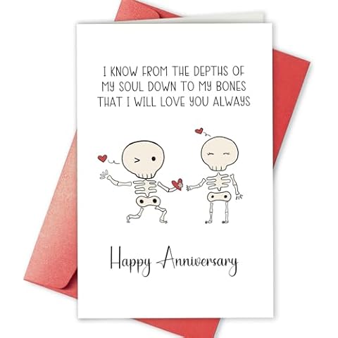 Bablira Halloween Anniversary Card for Couples Cover