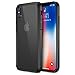 iPhone X Case, Trianium [Clarium Series] iPhone X Case with Reinforced Corner TPU Cushion + Scratch Resistant / Enhanced Grip / Hard Back Panel Cover for Apple iPhone X / 10 2017 - Glossy Black/Clear