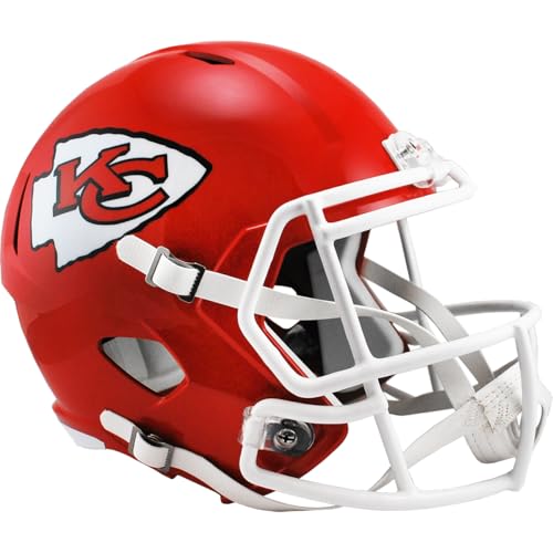 Kansas City Chiefs Current New Riddell Speed Replica Full Size Football Helmet - NFL Replica Helmets