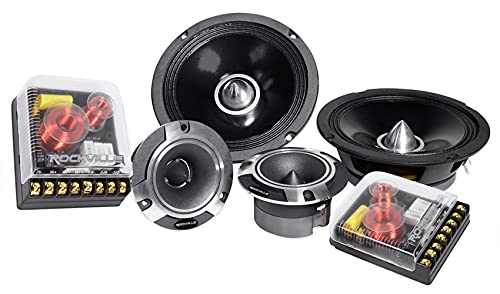 Rockville X6.5C Pair Competition 6.5" Component Car Speakers, 4 Ohm by Rockville - Used condition - US$67.98