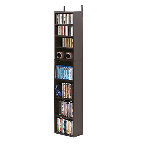 Image of FURINNO Indo 8-Tier Media Tower, Espresso