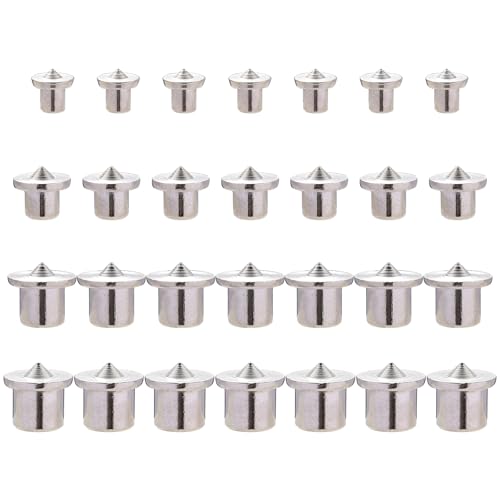 28 Pcs Dowel Pin Center Woodworking Alignment Tool, Wood Dowel Tenon Centers Points Pins Marker Drill Tool for Accurate Drilling - 6/8/10/12mm 1 28 Pcs Dowel Pin Center Woodworking Alignment Tool, Wood Dowel Tenon Centers Points Pins Marker Drill Tool for Accurate Drilling - 6/8/10/12mm