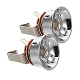 ERINGOGO 2pezzi Piastra Jack Per Chitarra Elettrica Presa Precisione Per Connessione Stabile Materiale Robusto Per Ridurre La Perdita Segnale Per Varie Marche Chitarra Elettrica e Basso