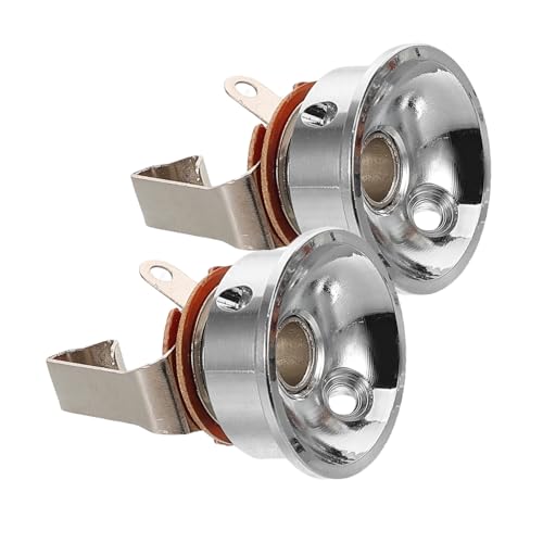 ERINGOGO 2pezzi Piastra Jack Per Chitarra Elettrica Presa Precisione Per Connessione Stabile Materiale Robusto Per Ridurre La Perdita Segnale Per Varie Marche Chitarra Elettrica e Basso
