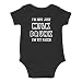 AW Fashions I'm Not Just Milk Drunk, Im Tit Faced Cute Novelty Funny Infant One-Piece Baby Bodysuit (6 Months, Black)