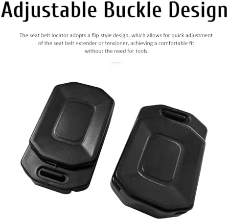 2Pcs Car Seat Belt Adjusters,Universal Comfort Shoulder Neck Protector Strap Positioner Lock Clips,Suitable for Suvs and Car Seat Belt Buckles - 3