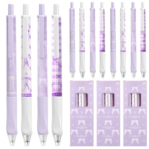 Fuyoooo 12 Pzs Bolígrafos Gel Retráctiles 0.5mm Tinta Negra miniatura 1