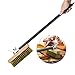 RFFLUX 60 cm szczotka do pieczenia pizzy ze skrobakiem, profesjonalna szczotka do czyszczenia pizzy i piekarnika, miedziana szczotka, szczotka do pizzy, domowy grill, mosiężna szczotka, 51 cm, aluminiowy uchwyt