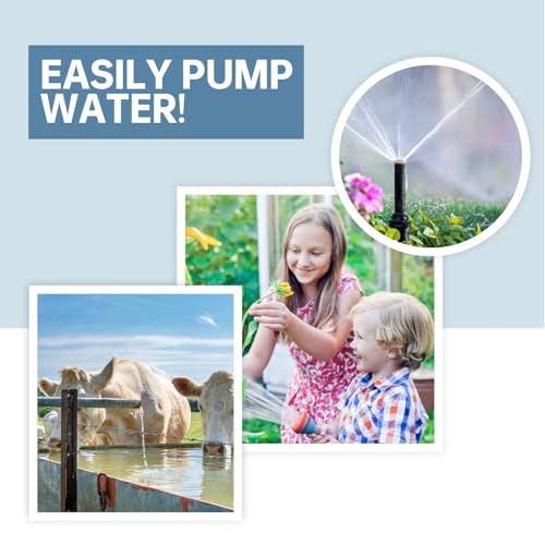 Solar Well Pump Kit with Timing Function, Submersible Pump, Four Solar Panels with Fixed Bracket, Thickened Waterproof Box with Upgraded Controller, Battery, and Timer for Well and Irrigation - Thumbnail 7
