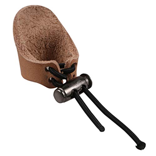 BESPORTBLE Leather Finger Saver Finger Guard Bowstring Hand Guards for