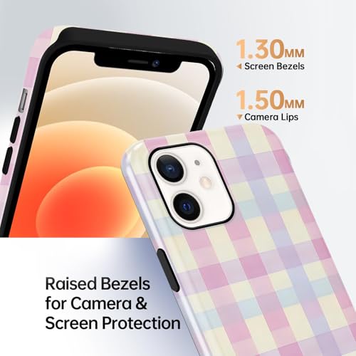 Coque vichy iPhone 12 Pro protection rigide et souple pastel MagSafe - 6