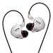 CCA C10 Better in Ear Headphones/Earphones Design HiFi five Drivers Hybrid (4 Balanced Armature + 1 Dynamic) in-Ear Monitors with Detachable Cable 2pin 0.75mm Gold Plated, (purple without mic)