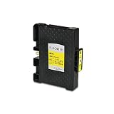 【pomme】 GC41YH イエロー 顔料 単品 增量 リコー対応 互換インク 残量表示機能付 ISO14001/ISO9001認証工場 (GC41 GC41H)