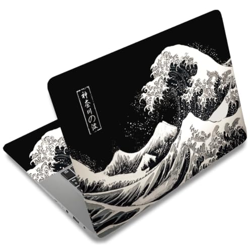 Vinilo para portátil impermeable súper resistente a arañazos protector de 15.6 pulgadas ukiyo-e 2