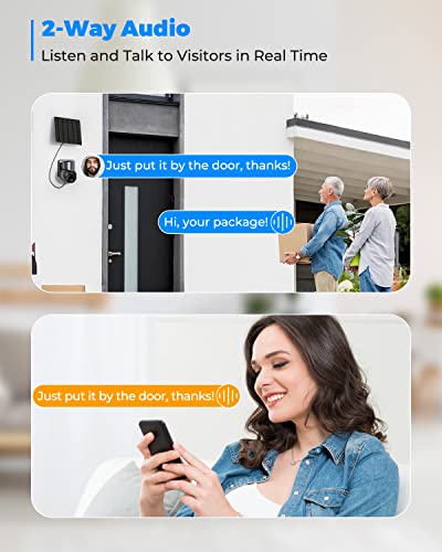 Gageur Solar Security Camera Wireless Outdoor, 2.5K 360° View 4G Lte Cellular Security Camera Includes Sd/Sim Card, Outdoor Camera With Full-Color Night Vision, Siren Alarm, Pir Sensor, Ip65 #TOP6