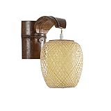 Größe: Schirmdurchmesser: 15 cm, die Gesamthöhe der Lampe: 36 cm, von der Wand: 28 cm, Standard-Schraubsockel E27 oder E26. .