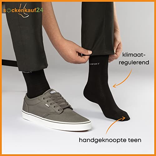 10 Paar Comfort Sokken zonder Elastiek & zonder Naad Heren & Dames Katoen Comfortband - Afbeelding 7