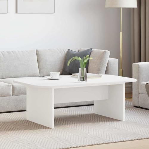 Table basse élégante au design minimaliste blanc pour salon chic