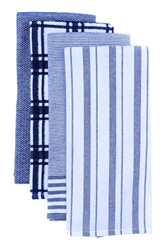 Williams-Sonoma Absorbent Kitchen Towels Multi-Pack, Set of 4 (Bright Blue)