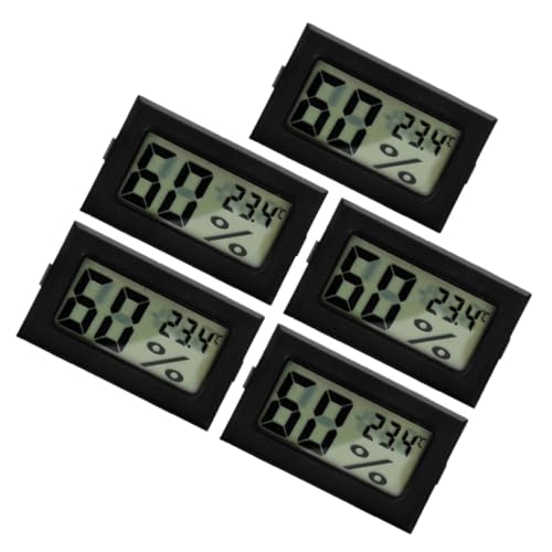 Alipis 5pcs Digital Temperature Measuring Tool Hygrometer for Indoor Use Compact Humidity Gauge Accurate Readings for Home Office and Laboratory Monitoring