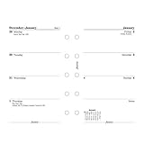 Filofax Week on a Page Refill for 2016 Mini Size Yearly Calendar, 4.125 x 2.625