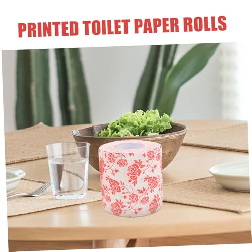Papel higiénico decorativo de rosas para baños y celebraciones 8