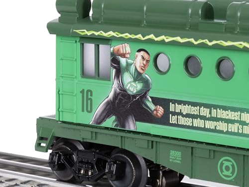 Lionel DC Comics Green Lantern Projecteur Caboose wagon miniature - 4