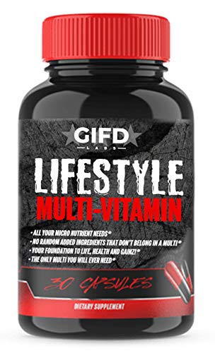 GIFD Labs, Lifestyle Multi-Vitamin, Once a Day Multi Vitamin and Mineral, nourishes Your Body, Keeps You Healthy, one Cap Serving...